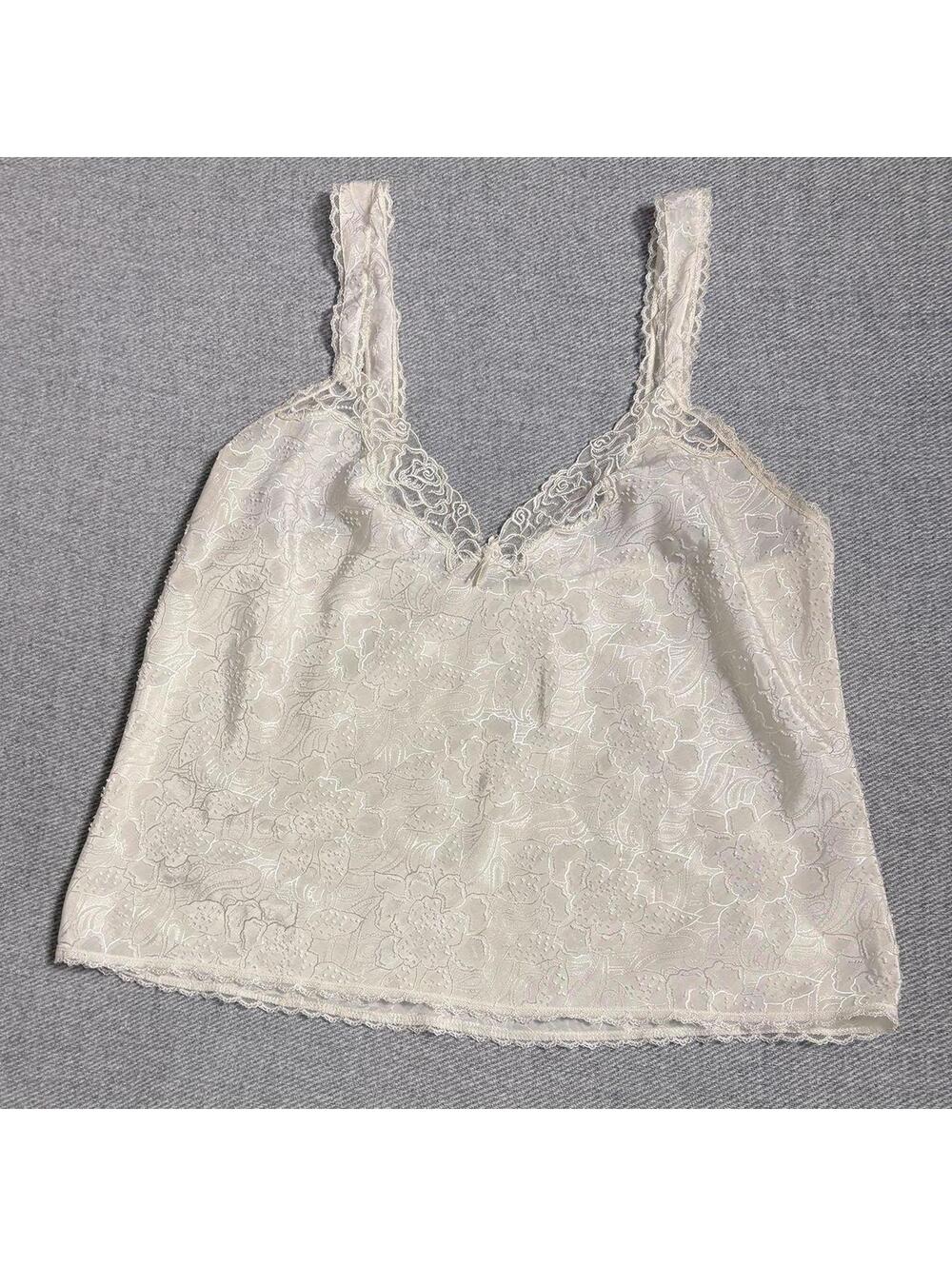 Cream Lace Brocade Cami • Medium • Romantic Vibes